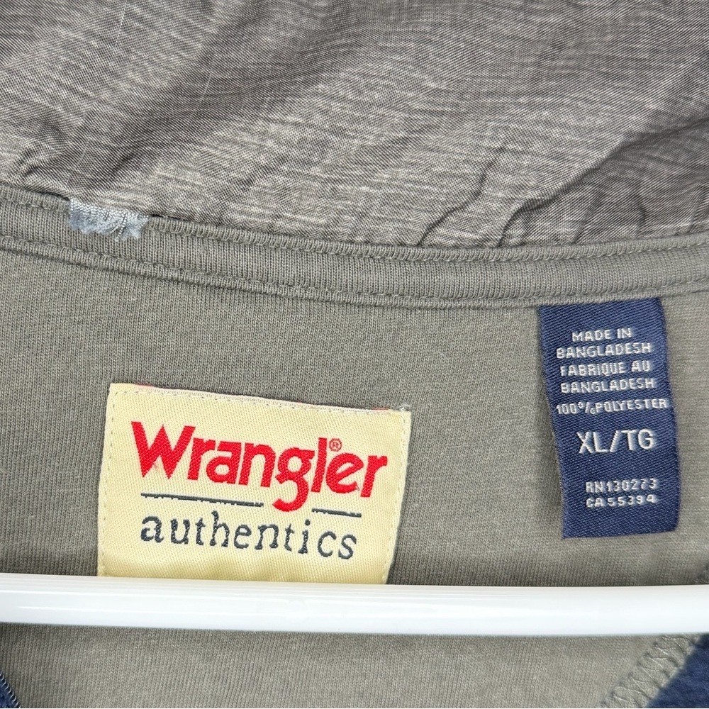 Wrangler Men's Blue Zip-Up Sweater - Picture 3 of 3